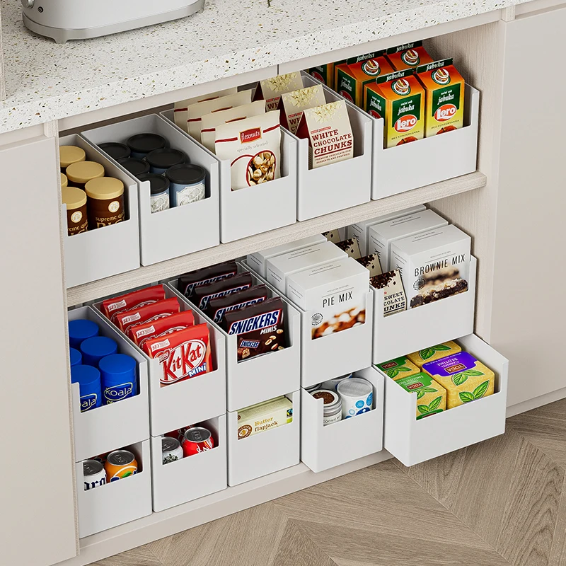 

Kitchen Sink Organizer Rack Pull out Spice Storage Box Drawer Basket Separator Narrow Space Utilizer Plastic No Drilling