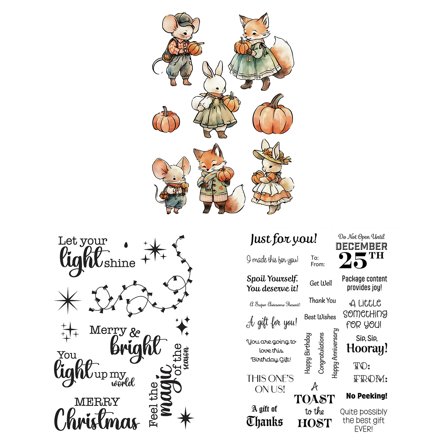 Von mir bis dir transparente Siegelstempel für die Herstellung von Weihnachtskarten, Dekoration und DIY-Scrapbooking-Alben, DIY-Bastelarbeiten