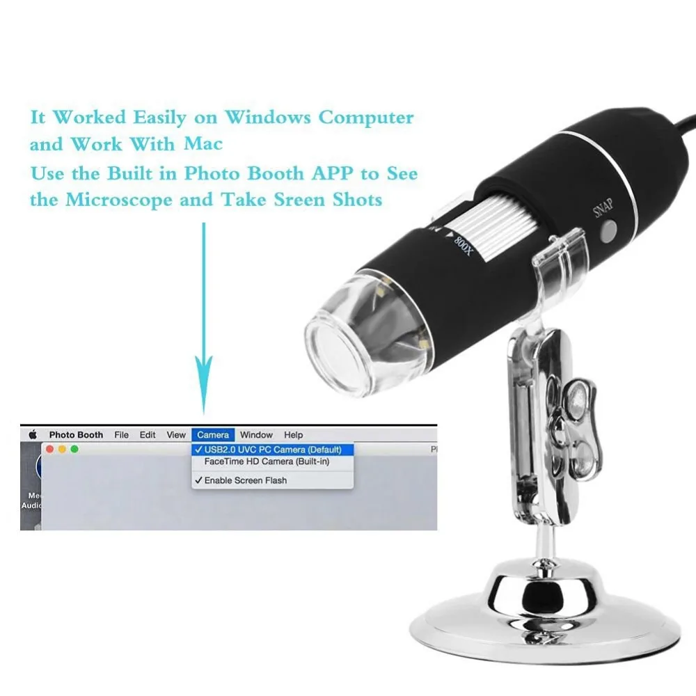 500 800 1000X USB Digital Handheld Portable Microscope Mini  Camera Endoscope for Mac Window OTG Android Electron Kids Student