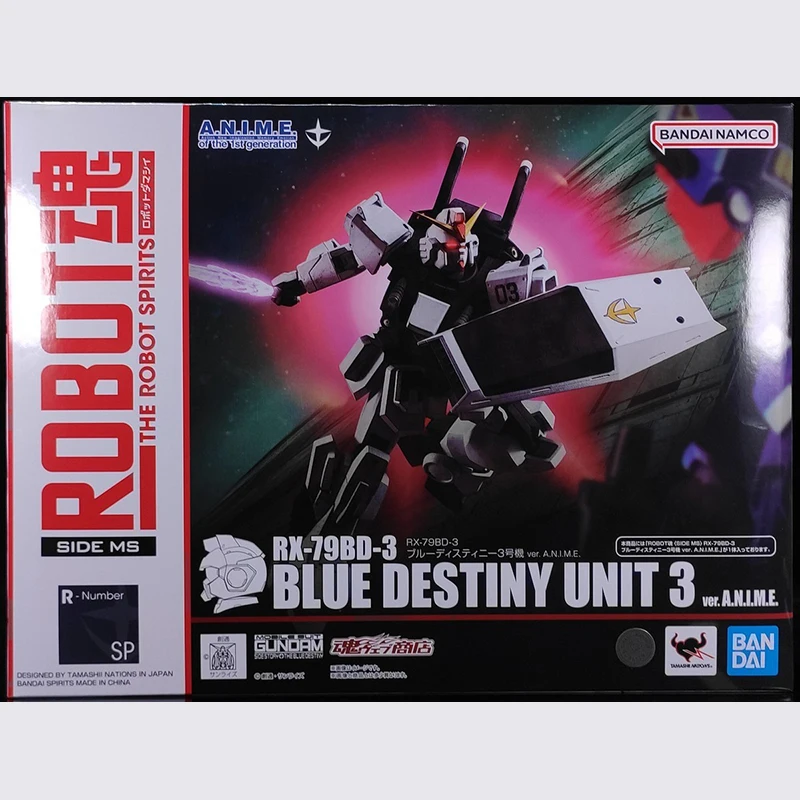 مجموعة نموذج روح روبوت BANDAI ، Gundam ، Blue detine UNIT3 ألعاب عمل شخصية Gundam للأطفال ، a.n.i.e ، هدية صبي