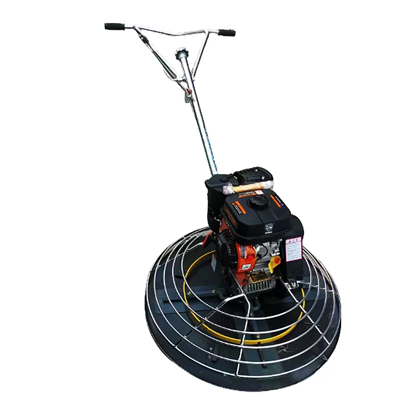 High efficiency concrete power trowel machine with gasoline engine