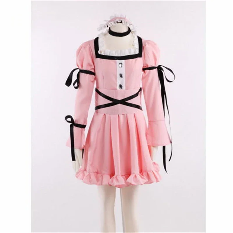 Anime De Toekomst Dagboek Uryuu Minene Roze Lolita Jurk Cosplay Kostuum