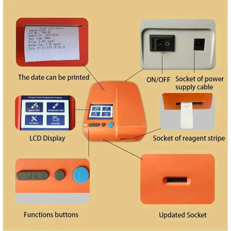 

High quality progesterone dog testing machine progesterone testing dog machine analyzer