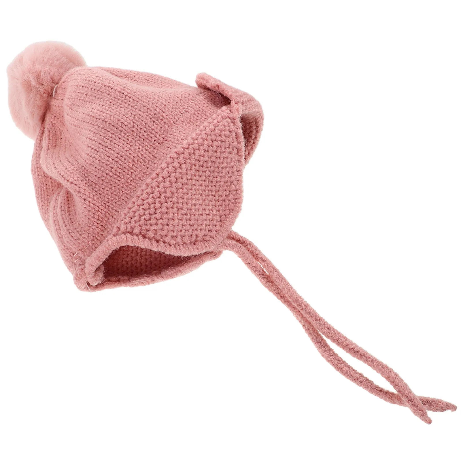 

Baby Warm Hat Cute Funny Knitted Beanie Hat Newborn Infant Toddler Winter Outdoor Cap Soft Earflap Pompom Newborn Beanie