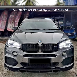 For BMW X5 F15 M Sport 2013 2014 2015 2016-2018 Car Front Bumper Splitter Lip Diffuser Body Kit Spoiler Guard Gloss Black ABS