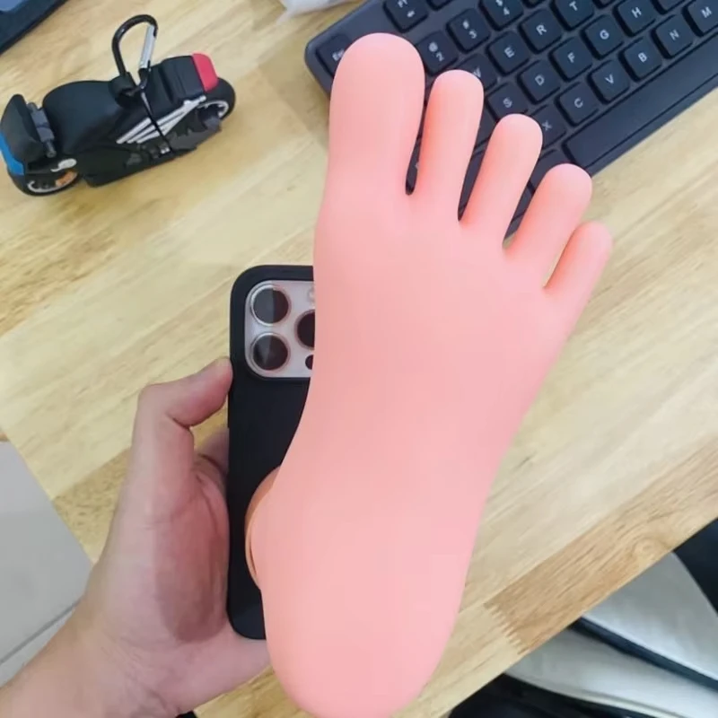 ثلاثية الأبعاد مضحك القدم على شكل جراب هاتف آيفون 16 15 14 13 12 11 برو ماكس آيفون 6 7 8 زائد Xs Xr لينة سيليكون القبيح جراب هاتف