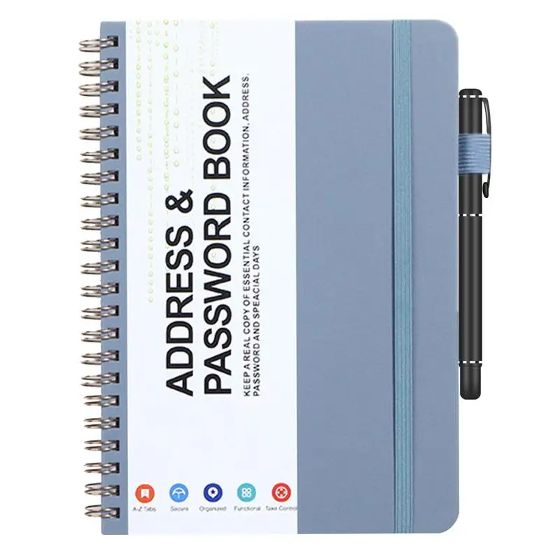 Small Password Books For Seniors Portable Password Organizer Notebook Password Keeper Book For Women Men Home Meeting Room