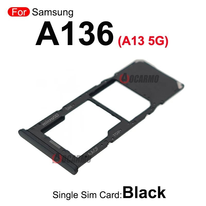 For Samsung Galaxy A13 4G 5G A136 A135F Single & Dual Sim Tray Card MicroSD Holder Nano Slot Replacement Part