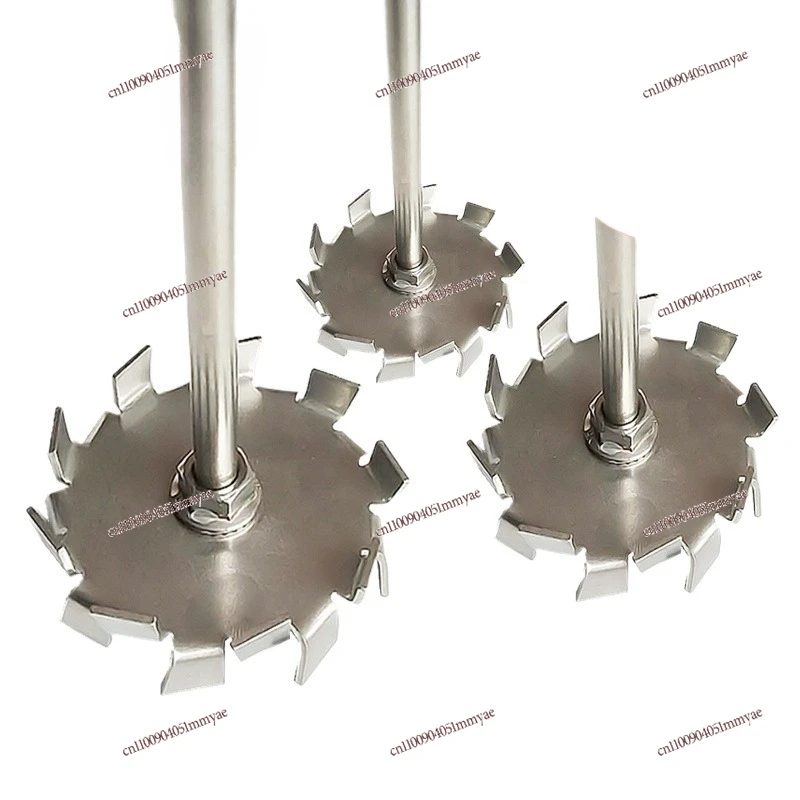 

304 Stainless Steel Stirring Paddle Laboratory Dispersion Disc Paint Mixer Four-leaf Three-blade Dispersion Paddle, Stirring Rod