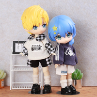 OB11 Baby Clothes Cute Little Hoodie Set GSC Plain Pants P9 Top YMY 12 Points BJD Doll Clothes