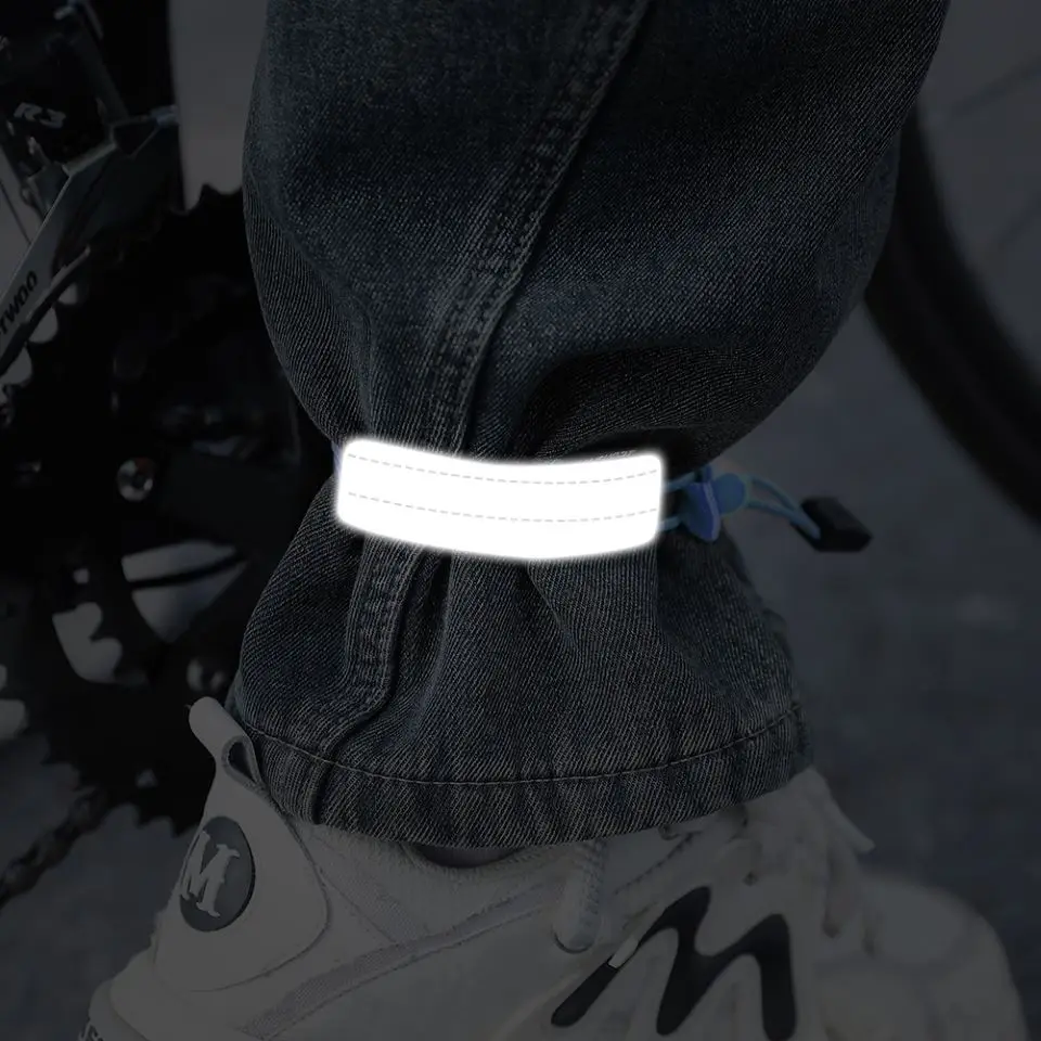 Outdoor Cycling Warning Girdle Leg Biking High Visibility Elastic Night Reflective Running Sports Adjustable Bands Safety Strap