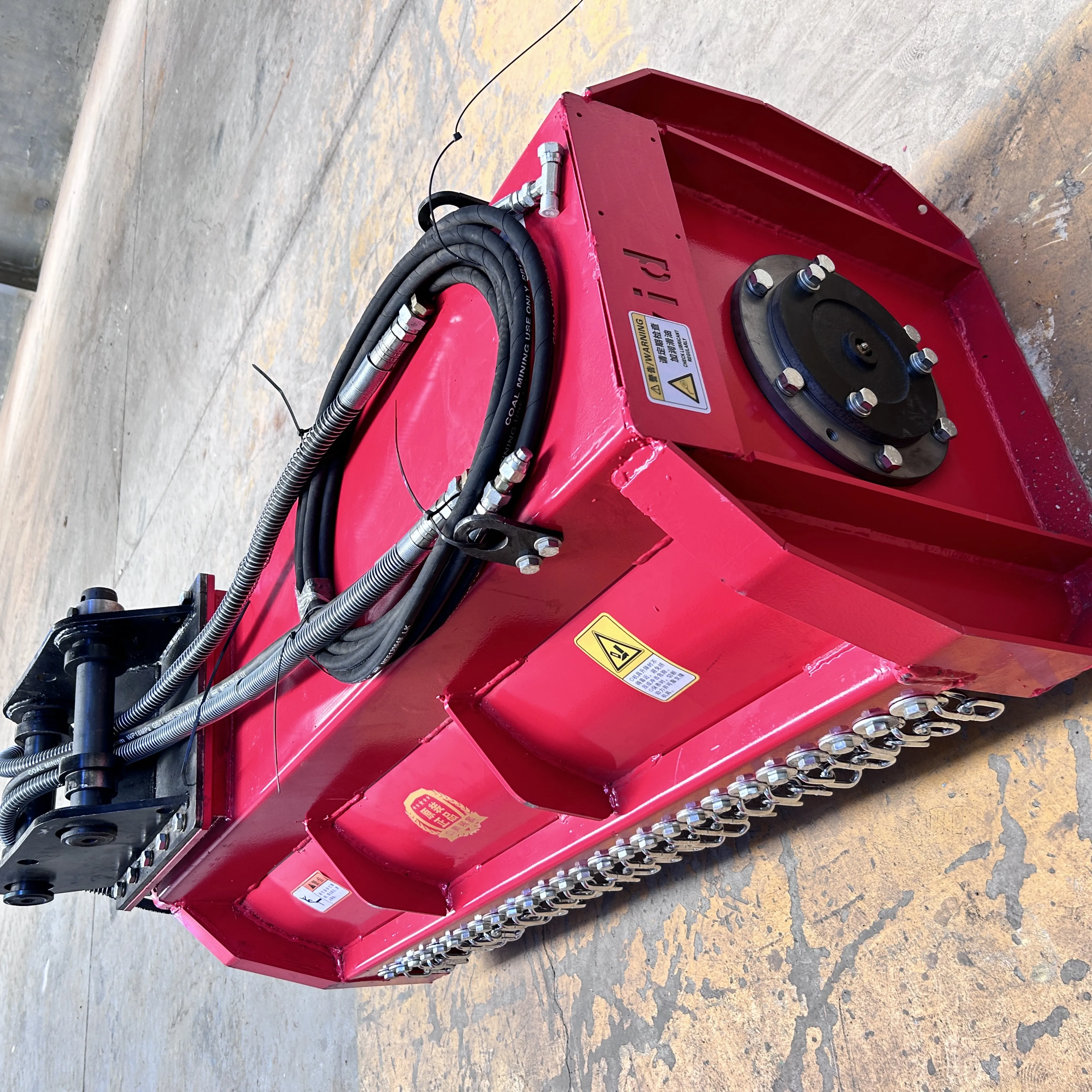 Baggeraufsatz ATV Dreschlegelmäher Hydraulischer Rasenmäher