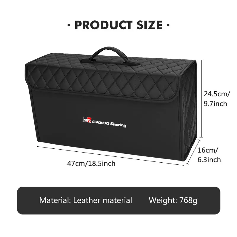 For Toyota Car Storage Bag Folding Travel Tidying Box Trunk Tools Case GR Sport Gazoo Racing Yaris 86 Corolla Hilux Supra view 6