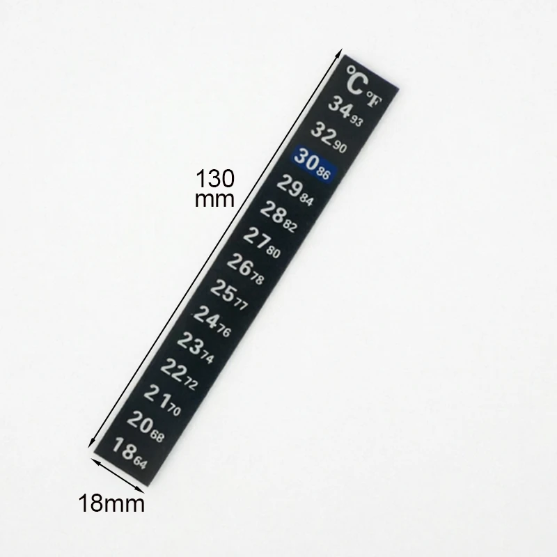 1/5 PCS High-Precision Thermometer for Aquarium Dual Scale C/F Adhesive Color Changing Fish Tank Temperature Measurement Tool