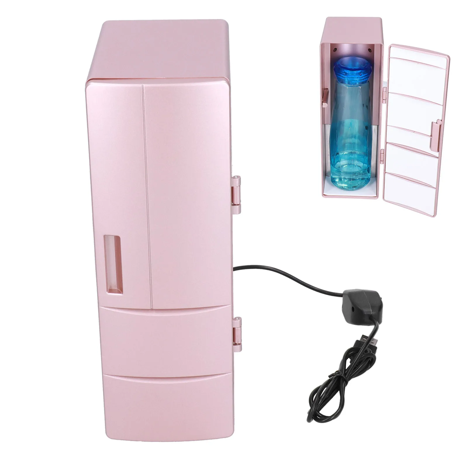 Mini Refrigerator USB Portable Heat Preservation and Cold Storage Dual Use Refrigerator for Home Bedroom