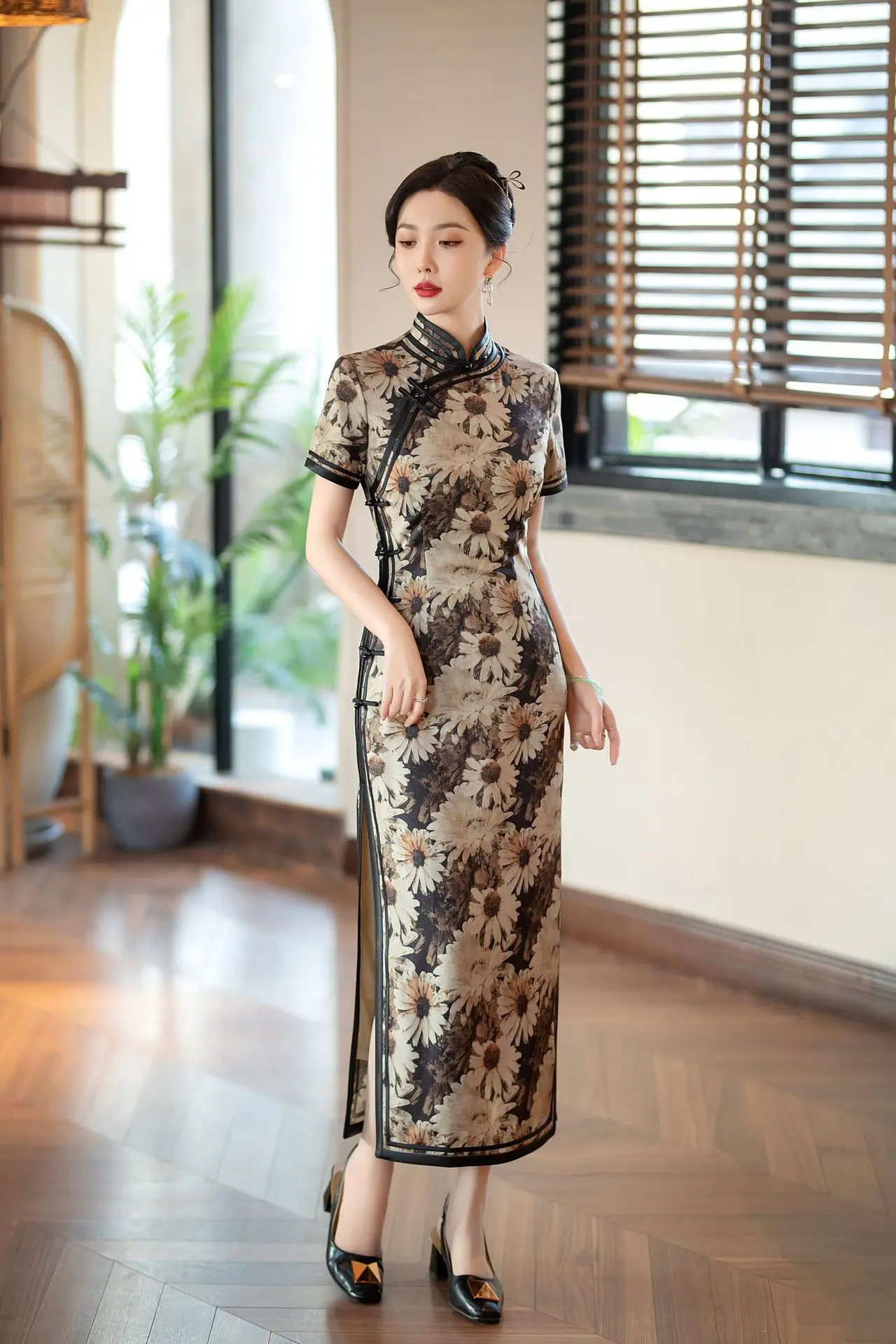 Cheongsam Sexy Sheath Evening Party Artistic Dress Fashionable Temperament Banquet Clothes Wedding Elegant Daily Lady