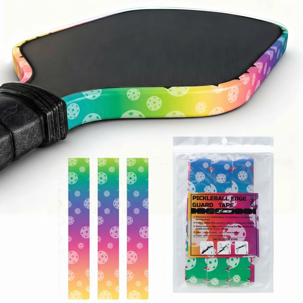 

X-ACE Pickleball Paddle Edge Guard Tape, 3Pcs，26mm 30mm Width, PU Material, Pickleball Racket Frame Protector Strip