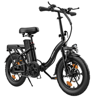 ESKUTE D100 Adult Electric Bike 250W Power All-Terrain E Bike 36V13Ah Battery 16*2.5 Inch Fat Tire Electric Bicycle