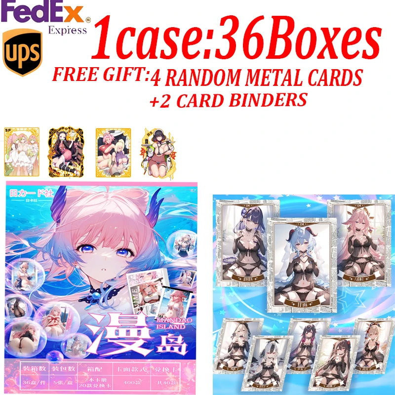 wholesale A6 Goddess Collection Cards MANDAO ISLAND Anime Board Doujin Booster Box Rare SSP LSP Card Toy Gifts