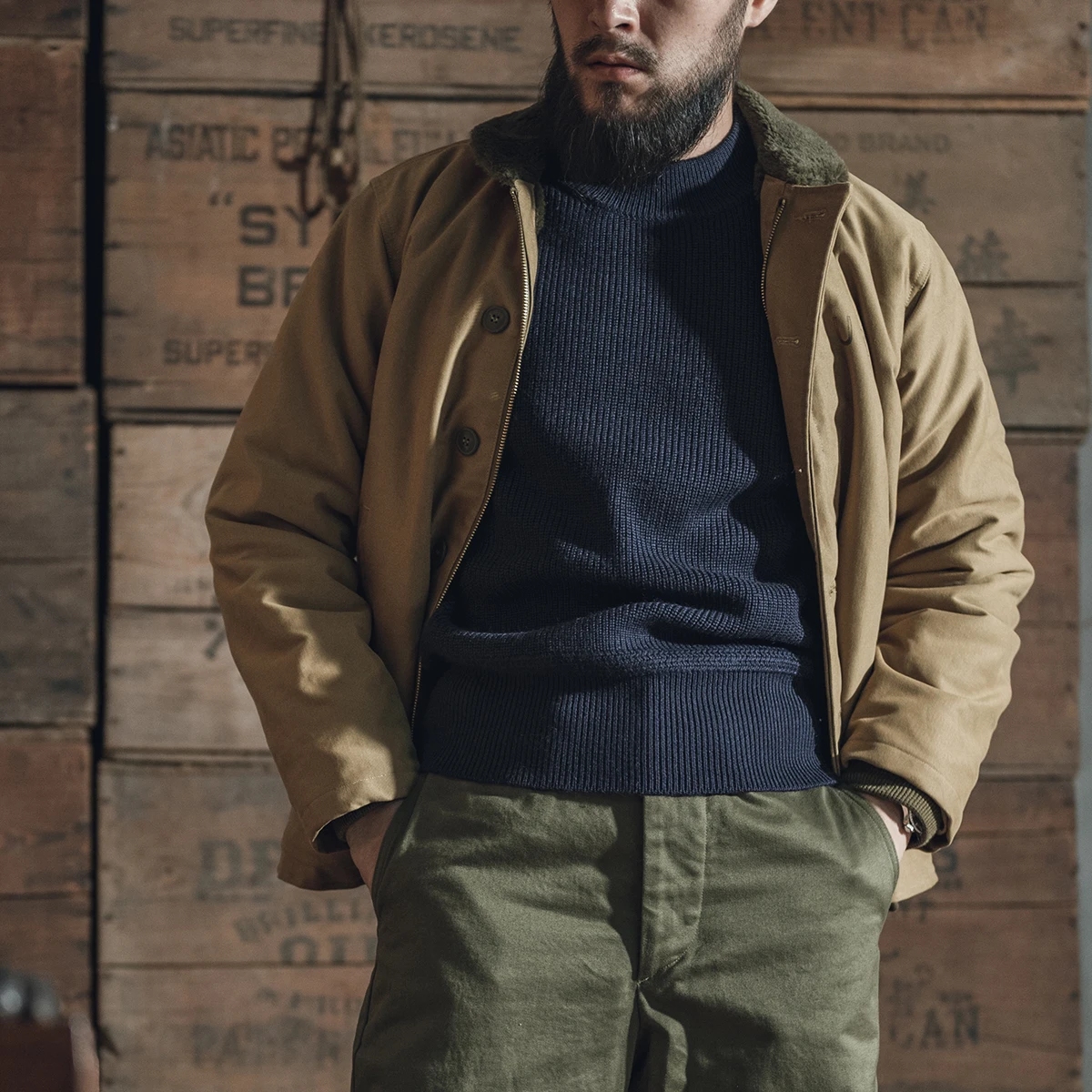 

Red Bronson Men's Thiened Heavy Gauge Wool Sweater f High Collar Knitted Long Sve Casual Winter Faion Workwear