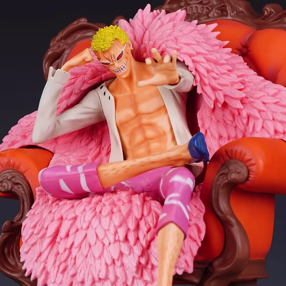 PVCガレージアニメフィギュア,22cm,装飾,オーナメント,子供のおもちゃ,ホークアイ,ドラキュールミホーク,ドフラミンゴ