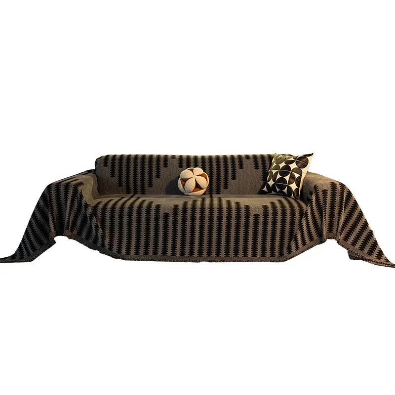 

Simple and elegant gray sofa cushion, high-end sofa towel, autumn and winter sofa cover fabric, suitable for all seasons