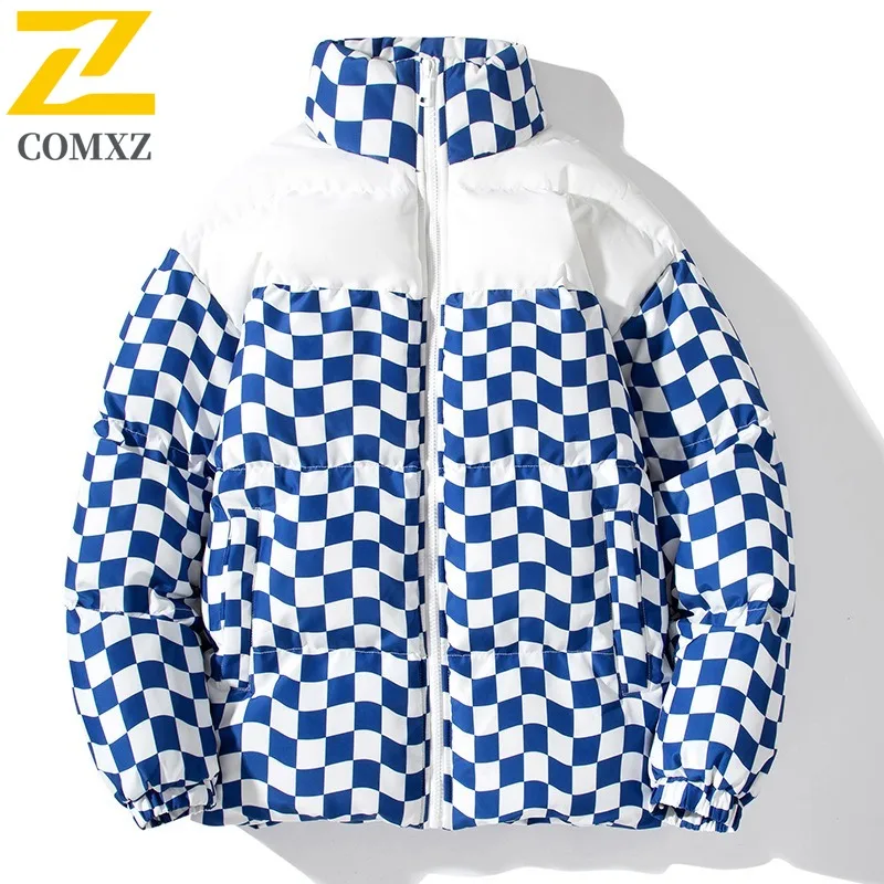 

COMXZ 2025 Men Women American Style Stand Collar Jacket Casual Color Block Tactics Waterproof and Windproof Outdoor Sports Coat