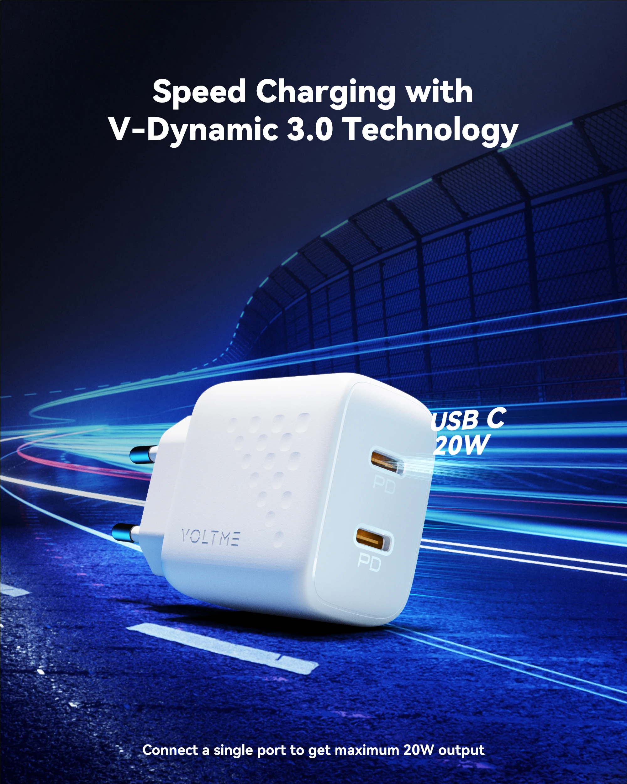 VOLTME USB Type C Charger 20W Fast Charger Quick Charge For iPhone 13 12 Pro Max PD Fast Charging For Xiaomi Samsung Huawei