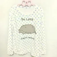 Camiseta holgada con estampado de gato perezoso y lunares japoneses, camisetas estéticas de dibujos animados Kawaii, camisetas Grunge Harajuku dulces para mujer, camisetas Y2k