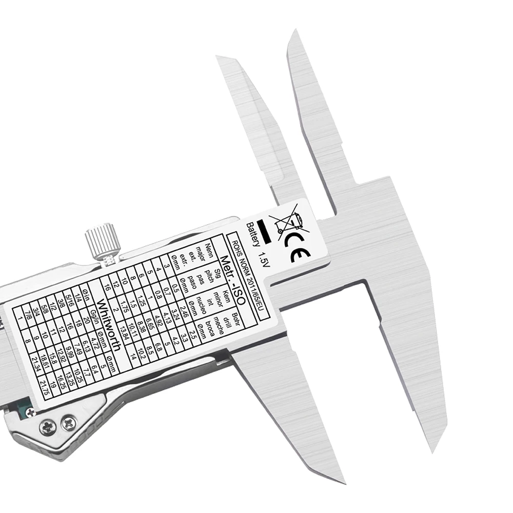 Suwmiarka z wyświetlaczem cyfrowym 0-150 mm 0-200 mm 0-300 mm Rozszerzona suwmiarka z noniuszem o średnicy wewnętrznej