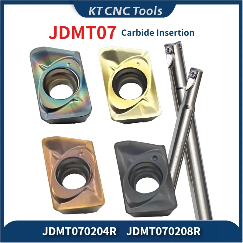 JDMT07 High-quality Carbide Hard Alloy Insertion JDMT070208R JDMT070204R With Original Metal Turning Tools For ASM07/ESE07/JD07