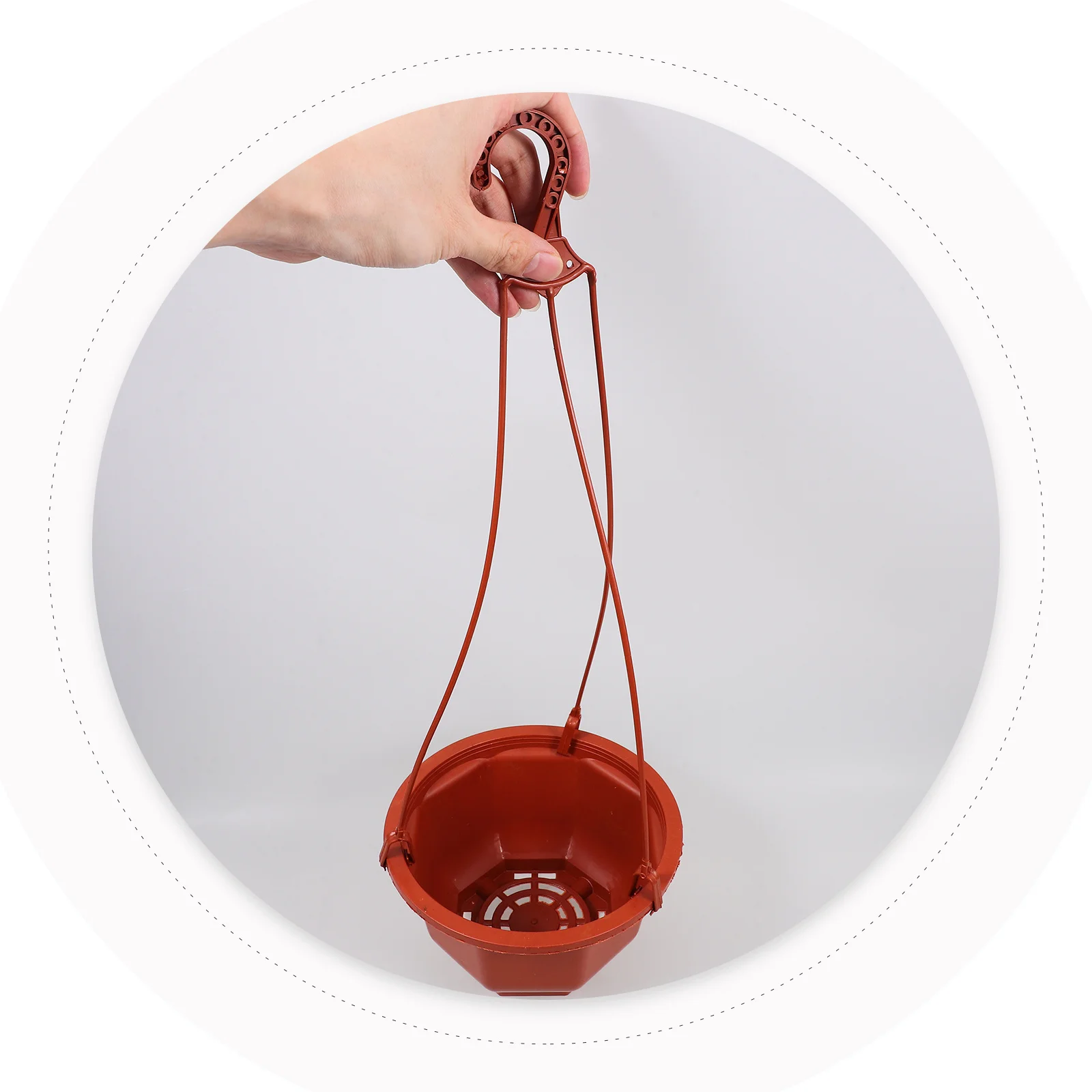 

2pcs Hanging Flower Pot Wall Mounted Plastic Planters For Balcony Garden Outdoor Succulent Chlorophytum Planting Pots Suspended