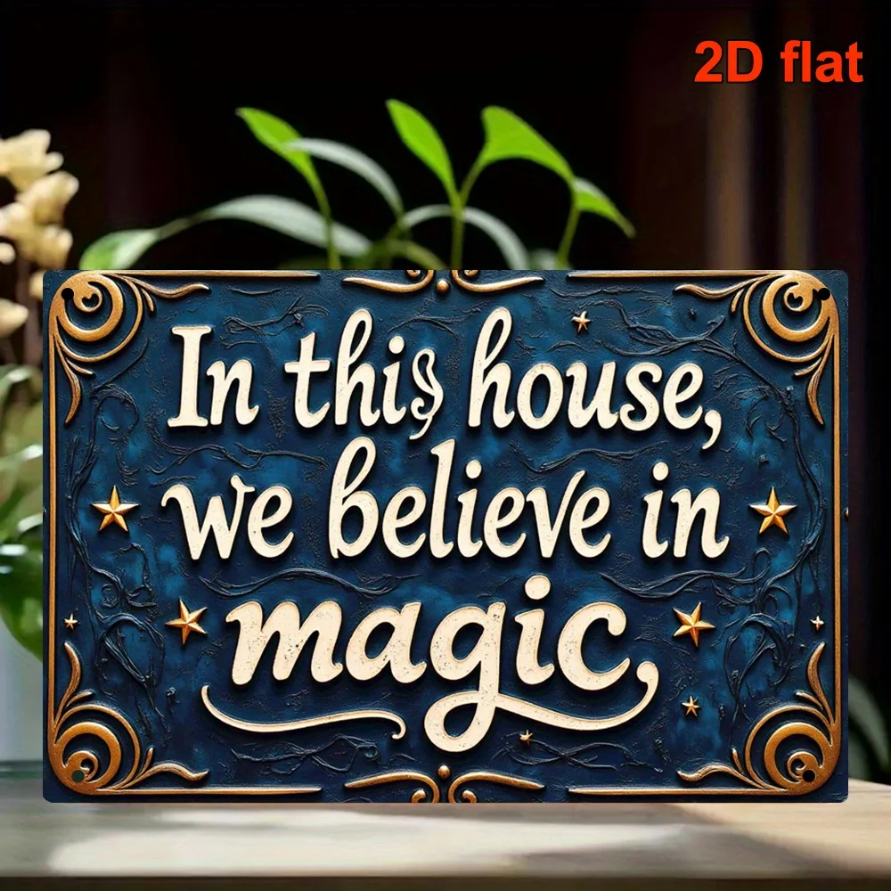 Vintage Metal Wall Art Sign 