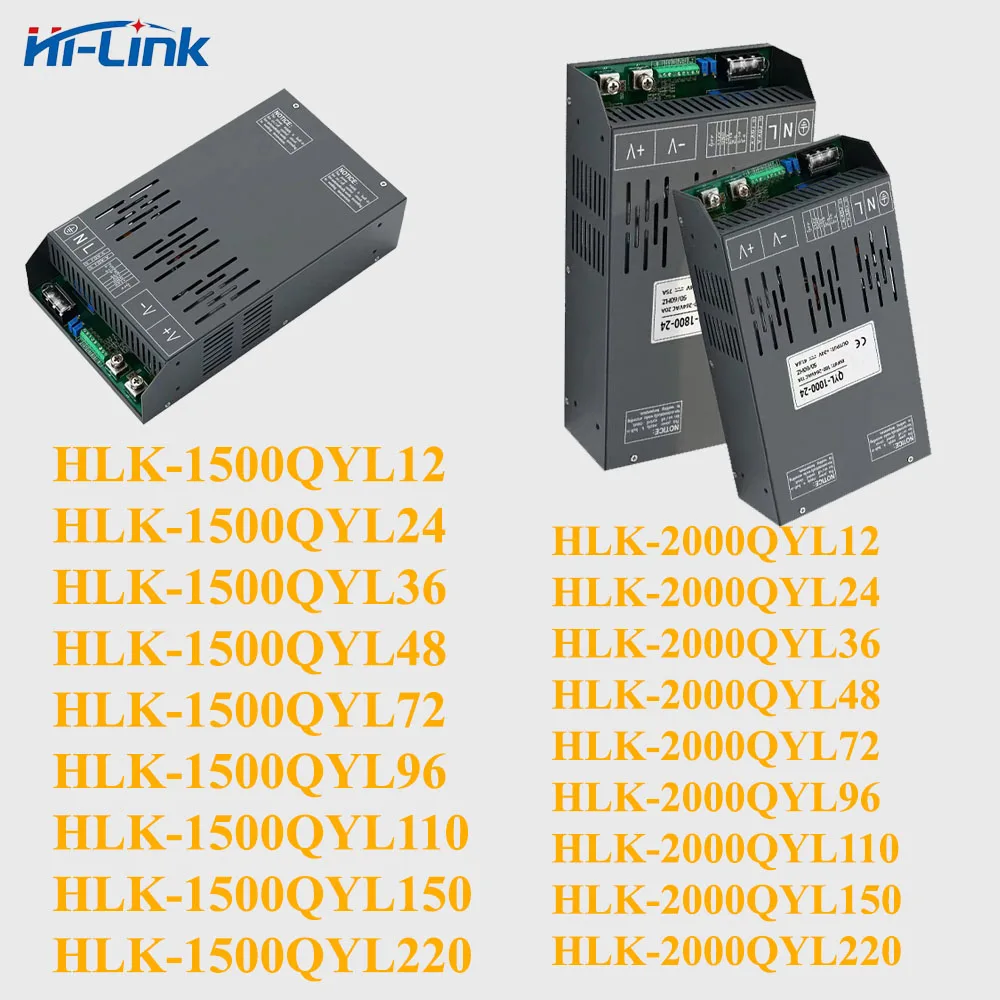 HLK-1500QYL24 1500W 2000W AC DC Adjustable SMPS Constant Voltage Constant Current Industrial Switching Power Supply 12V~220V