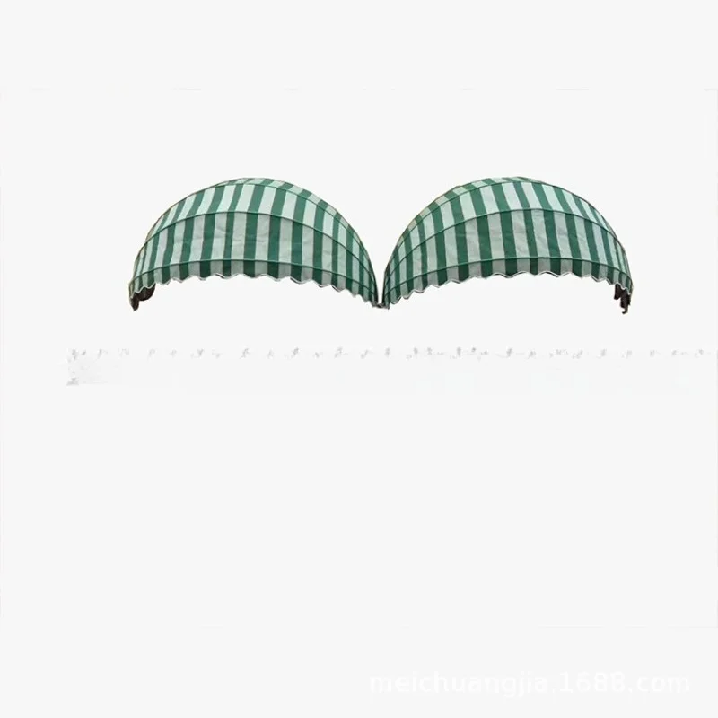 French Awning Trapezoidal Fixed Canopy Decorative Canopy European Cafe Clothing Store Canopy Door Rain Cover