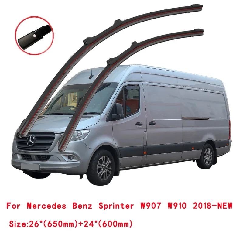 For MERCEDES BENZ SPRINTER 3-T 5-T 907 910 2018 2020 2022 2023 Windscreen Windshield Brushes Accessories Washer Car Wiper Blade
