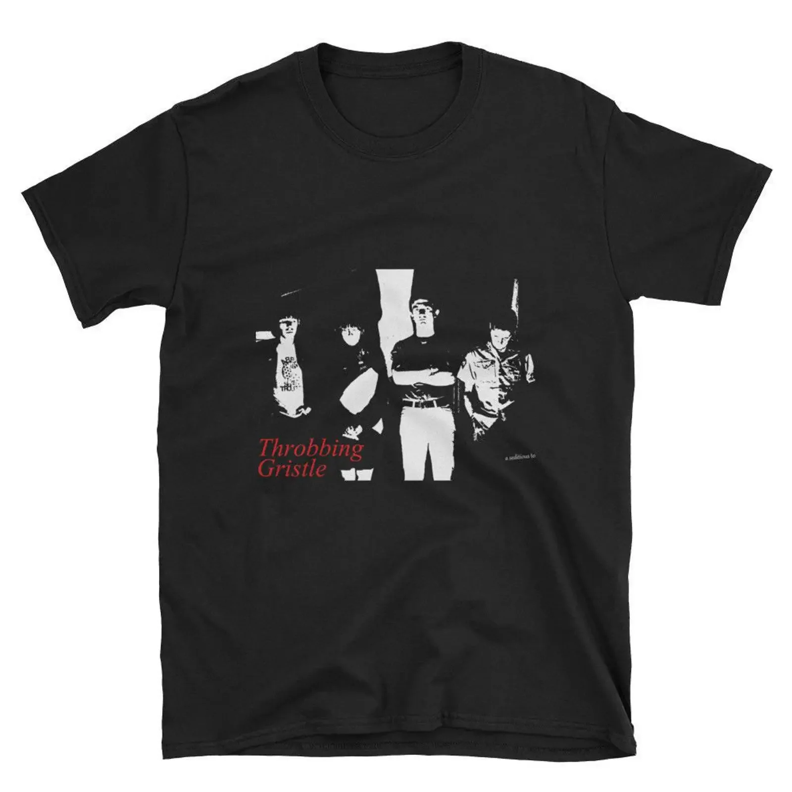 Throbbing Gristle limited edition classic black tribute t shirt unisex vintage Washed streetwear Versatile graphic Soft