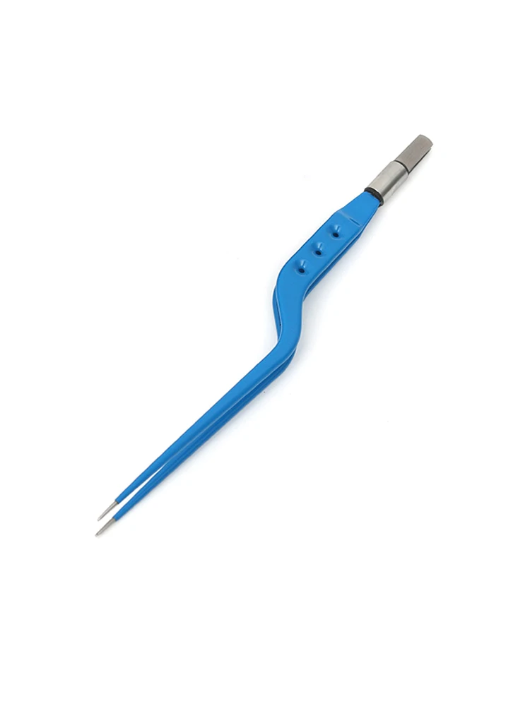 Bipolar Coagulating Tweezers Electrocoagulating Wire Insert Type High Temperature And High Pressure Electrocoagulation Forceps