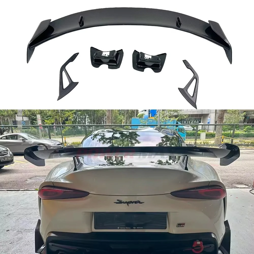 

Wholesale Dry Carbon Fiber A-D Style Rear Trunk Wing Fits for GR Supra A90 A91 MKV Rear Wing