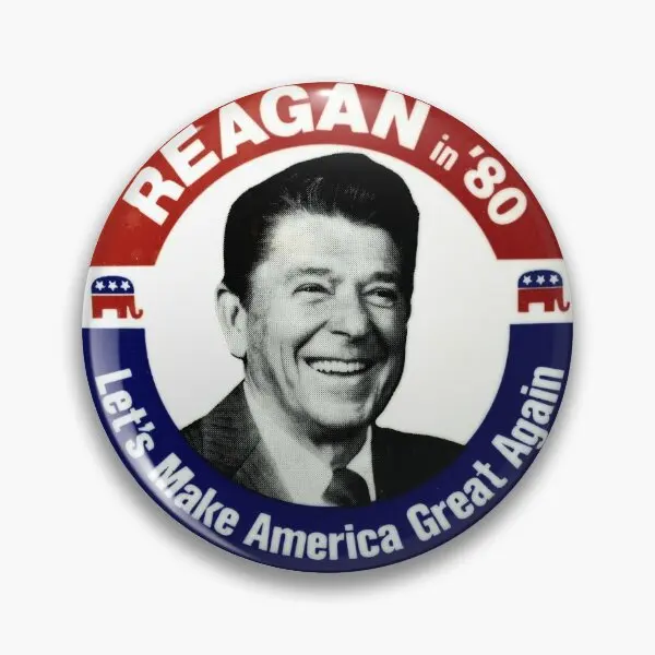 Reagan In 80  Soft Button Pin Lapel Pin Fashion Badge Clothes Jewelry Decor Gift Lover Funny Hat Women Brooch Cartoon Metal Cute