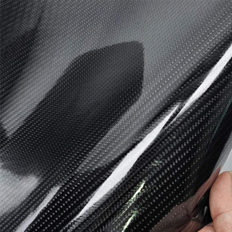 High Glossy 7D Carbon Fiber Vinyl Wrap Film Car Body Waterproof DIY Trim Strip Self Adhesive Decal Sticker for Car Accessories