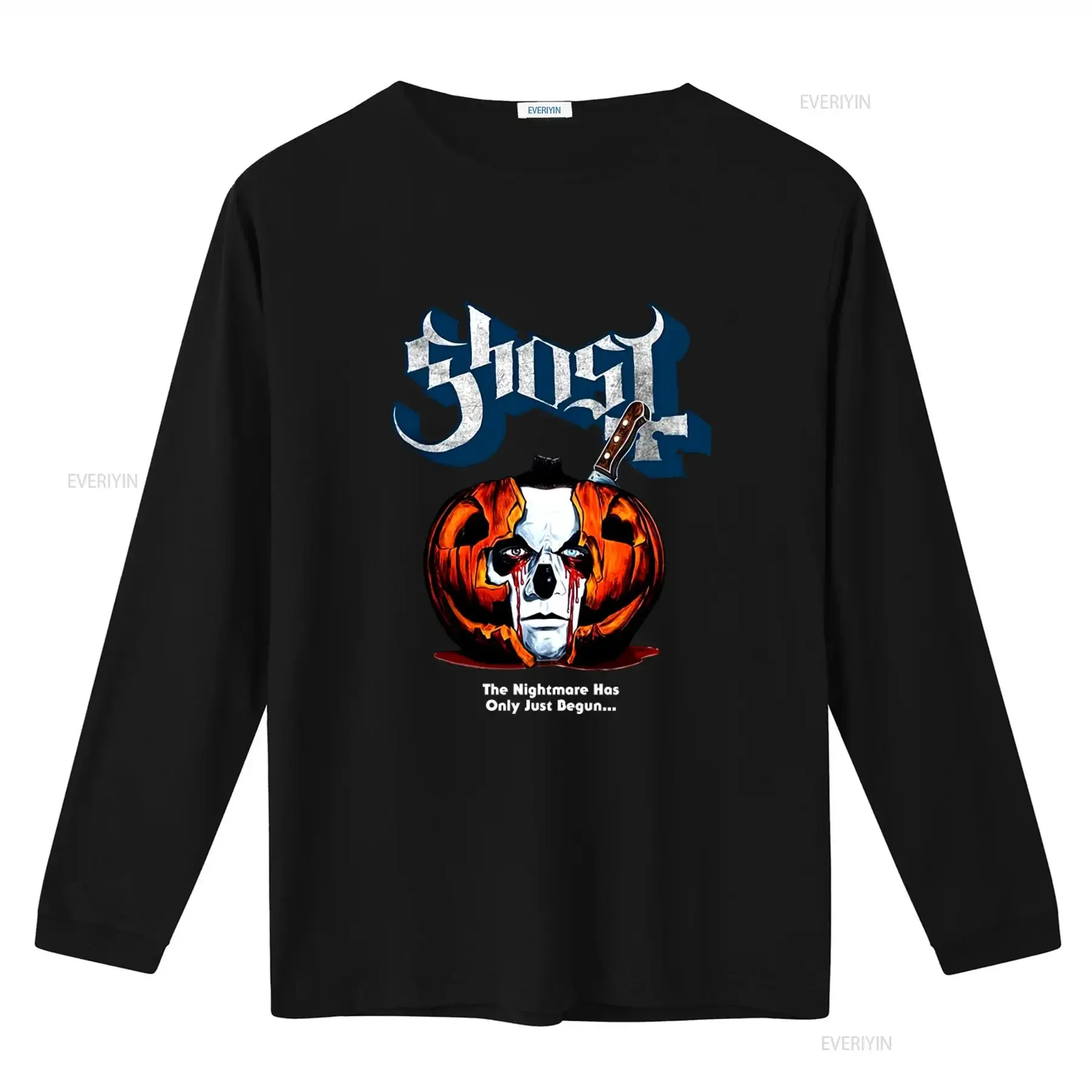 Ghost BC Pumpkin Surprise Papa Halloween Metal Rock Music Band T Shirt GOS10085 Unique Design for Fans vintage Washed