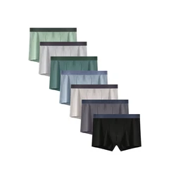 7Pcs/Lot Men's Cotton Panties Underwears Boxers Men Underpants Cotton Thermal For Man Breath Able Homme Sexy Soft Male Short