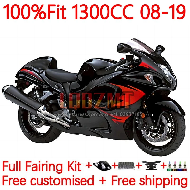 Injection For SUZUKI Hayabusa GSXR1300 CC GSXR 1300 08 09 10 11 12 13 14 2015 2016 2017 2018 2019 Gloss black Fairings 172No.53