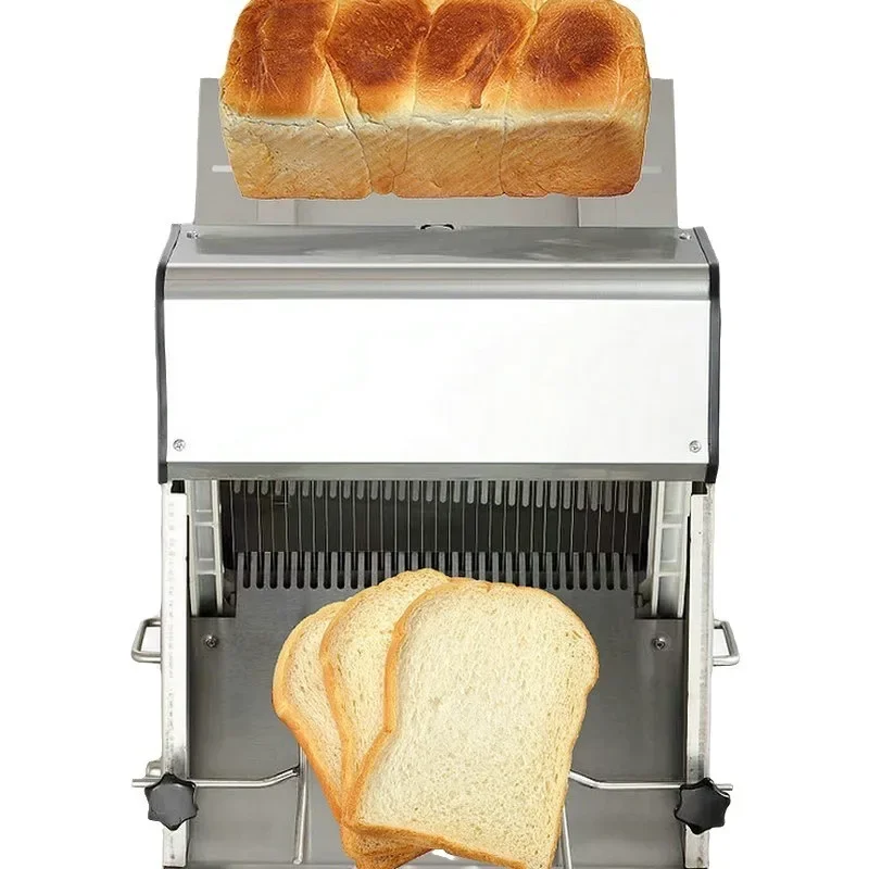 

Commercial Bread Slicer Toast Slicer Stainless Steel Small Electric Automatic