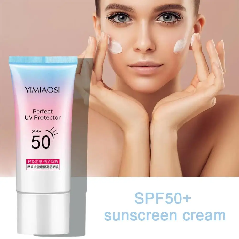 Rosto e corpo branqueamento creme spf50 +, impermeável, anti-branqueamento, proteção da pele, protetor solar, w0o1