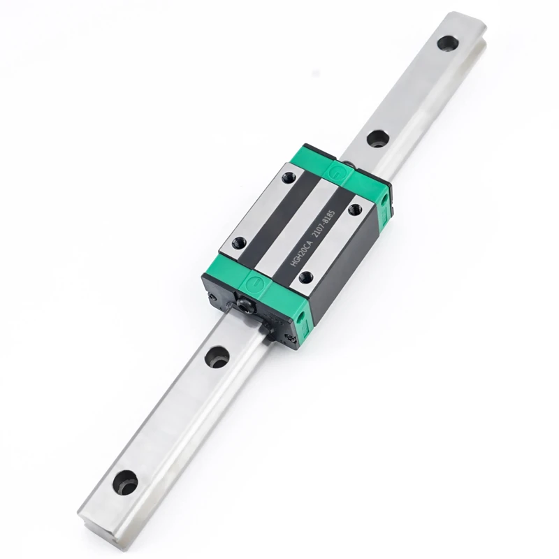 HGR15 /20 / 25 2pcs Linear Guide Rail + 4pcs Linear Block Carriage HGH...CA or HGW...CC for CNC Router