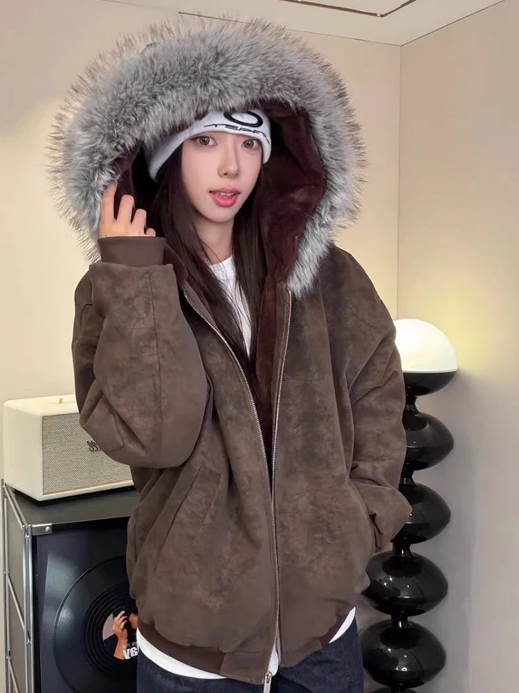 

Мужская утепленная хлопковая куртка на флисовой подкладке с воротником из искусственной кожи, на молнии, повседневная, приталенного кроя, зимняя теплая.