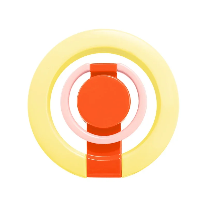 

Ring magnetic mobile phone holder color collision rotating fingertip gyroscope desktop multifunctional metal ring buckle