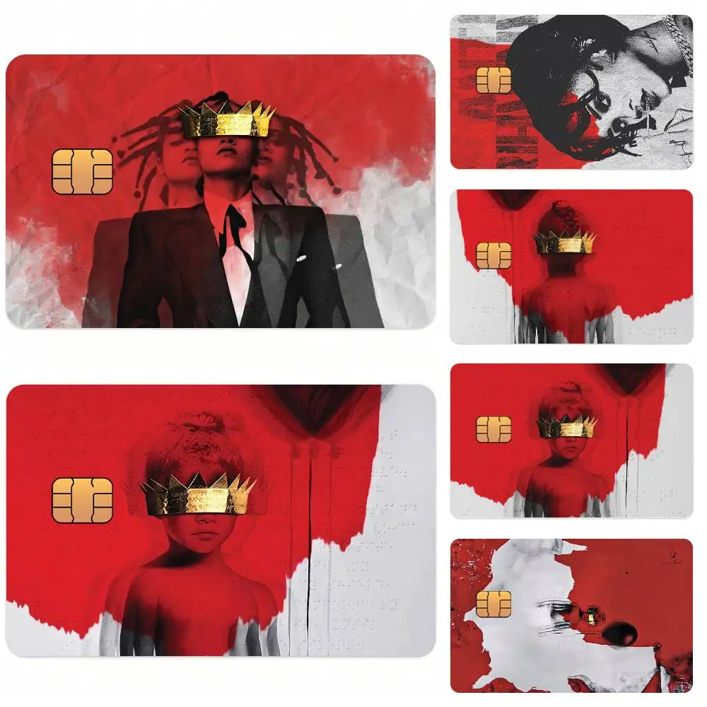 Singer R-Rihanna Credit Card Skin Stickers For Bank Card Bus Metro Card Sticker Waterproof Gift